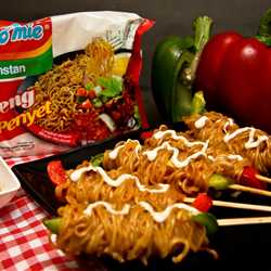 Sate Paprika Panggang Lilit Indomie